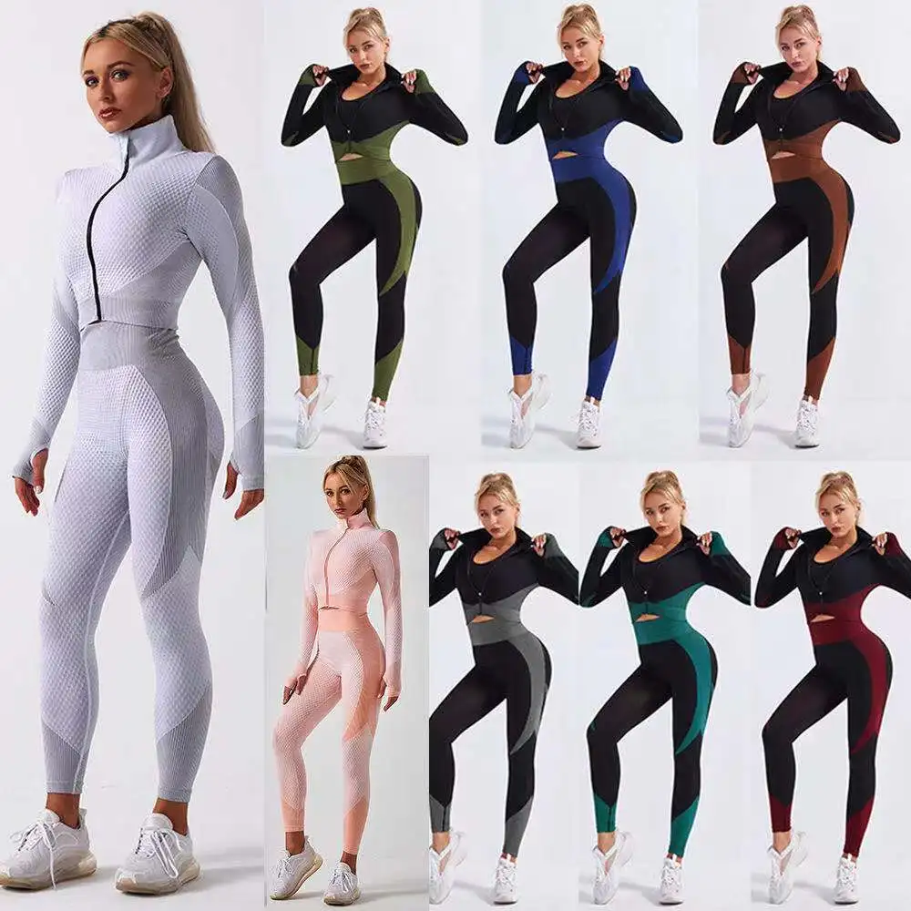 Custom Workout Sets Women High Waist Seamless Leggings Crop Top 3 piece yoga set women gym fitness sets
Custom Workout Sets Women High Waist Seamless Leggings Crop Top 3 piece yoga set women gym fitness sets