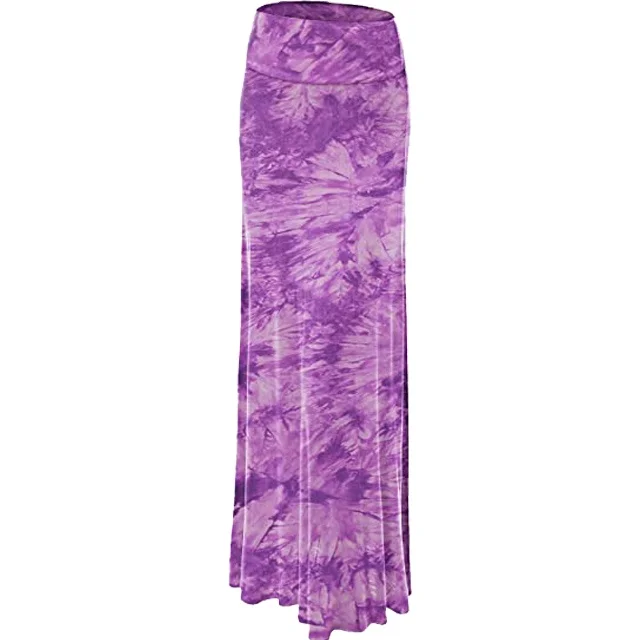 Lock and Love Women's Basic Solid Tie Dye Foldable High Waist Floor Length Maxi Skirt S-3XL Plus Size Knit Maxi Skirt, Black
Lock and Love Women's Basic Solid Tie Dye Foldable High Waist Floor Length Maxi Skirt S-3XL Plus Size Knit Maxi Skirt, Black