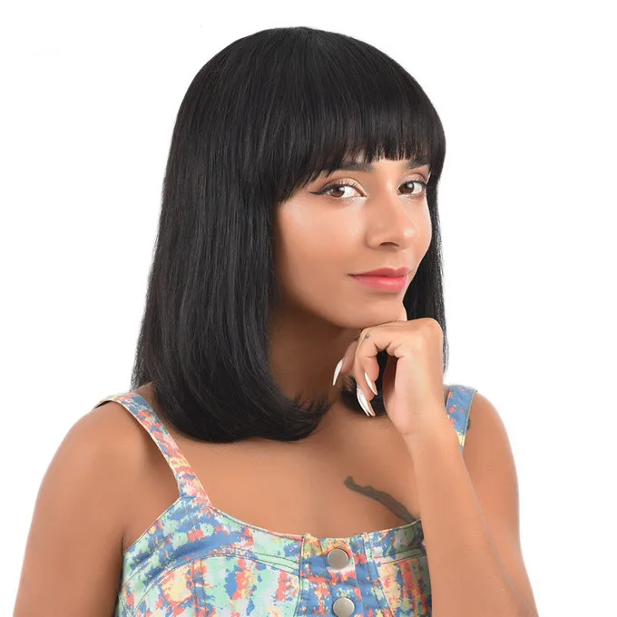 10 12 inch Short Human Hair Lace Wigs With Bangs, Brazilian Straight Hair Bob Lace Wig With Front Fringe Bangs
10 12 inch Short Human Hair Lace Wigs With Bangs, Brazilian Straight Hair Bob Lace Wig With Front Fringe Bangs