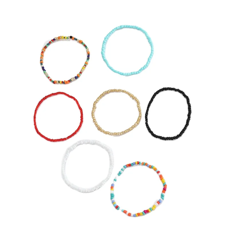 Handmade Beads Multilayered Anklets Colorful Women Ankle Bracelets Beaded Bracelet Elastic Foot Hand Chain Jewelry, As the picturs
Handmade Beads Multilayered Anklets Colorful Women Ankle Bracelets Beaded Bracelet Elastic Foot Hand Chain Jewelry, As the picturs