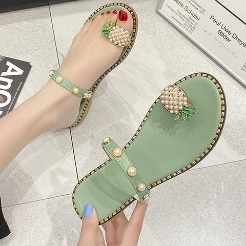 Large size flip-flops for women new toe-slipper sandals with pineapple lace beach shoes, 13 colors
Large size flip-flops for women new toe-slipper sandals with pineapple lace beach shoes, 13 colors