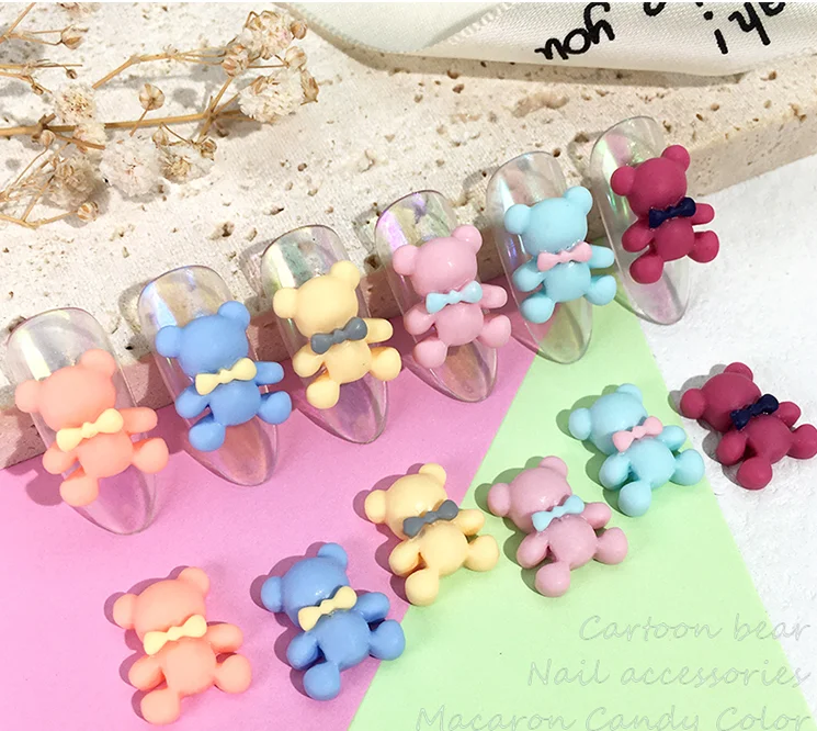 Wholesale Flatback gummy bear resin kawaii nail charms accessories for nails teddy bear 3D nail art decoration sticker press on, Picture
Wholesale Flatback gummy bear resin kawaii nail charms accessories for nails teddy bear 3D nail art decoration sticker press on, Picture