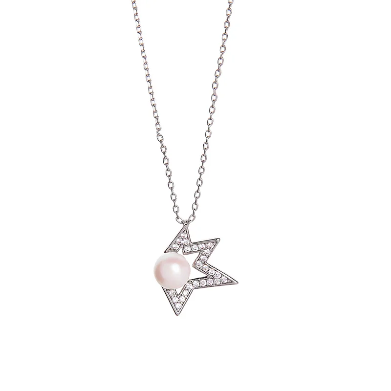 x04990 2020 New Designer Modern Pearl Crystal Women Fashion Silver Plated Simple Pendant Star Necklace Jewelry
x04990 2020 New Designer Modern Pearl Crystal Women Fashion Silver Plated Simple Pendant Star Necklace Jewelry