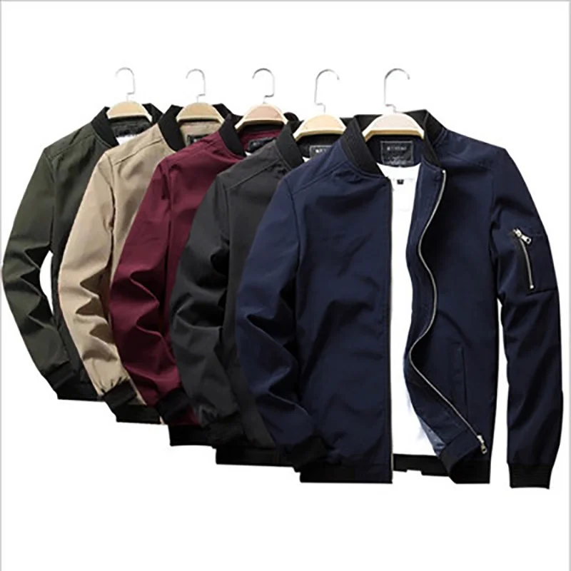 2020 New Custom designed men's baseball collar zipper fashion autumn/winter jacket, Customized color
2020 New Custom designed men's baseball collar zipper fashion autumn/winter jacket, Customized color