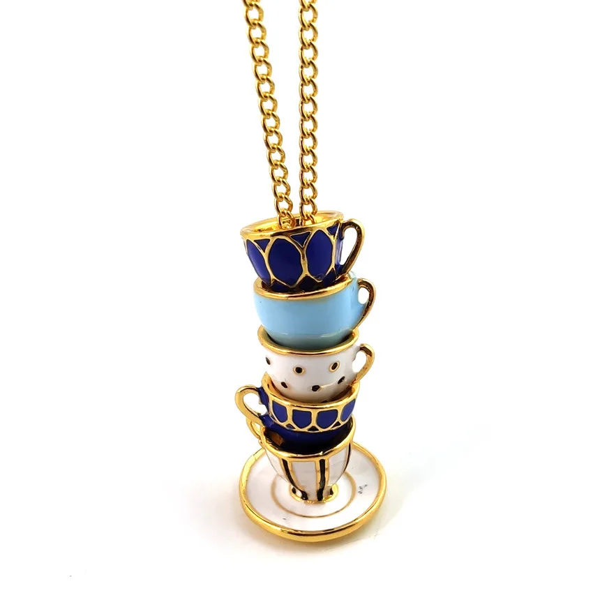 00121-13 Personalized Fashion Enamel Women Sweater Necklace Jewelry Multi Tea Cups Pendant Gold Plated Necklace
00121-13 Personalized Fashion Enamel Women Sweater Necklace Jewelry Multi Tea Cups Pendant Gold Plated Necklace