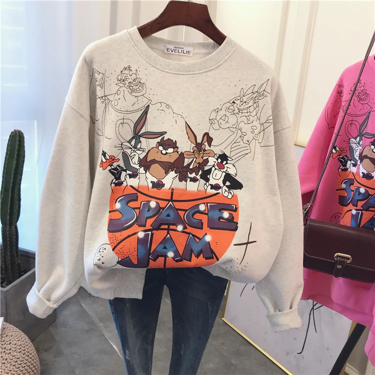 New Winter Autumn Women Thick Hoodie Coat Casual Cartoon Print Pullovers Warm Fleece Sweatshirts Oversized Hoodies, 2color
New Winter Autumn Women Thick Hoodie Coat Casual Cartoon Print Pullovers Warm Fleece Sweatshirts Oversized Hoodies, 2color