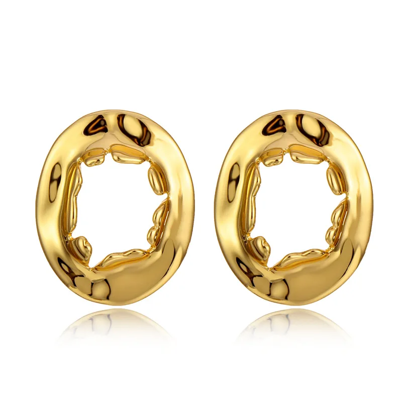 JUHU Creative round Drop Earrings irregular concavo-convex Jewelry geometric Gold alloy ins punk octopus Earrings for Women, Gold/silver 
JUHU Creative round Drop Earrings irregular concavo-convex Jewelry geometric Gold alloy ins punk octopus Earrings for Women, Gold/silver