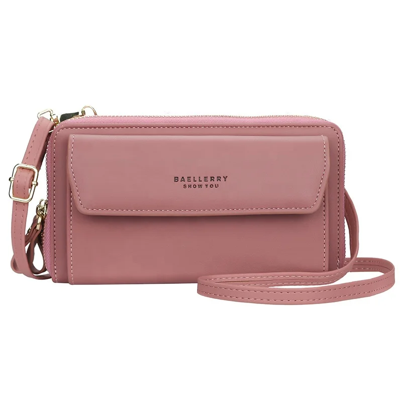 Multifunction Long Wallet Double Zippers Leather Crossbody Sling Phone Hand Bag For Women, 6color
Multifunction Long Wallet Double Zippers Leather Crossbody Sling Phone Hand Bag For Women, 6color