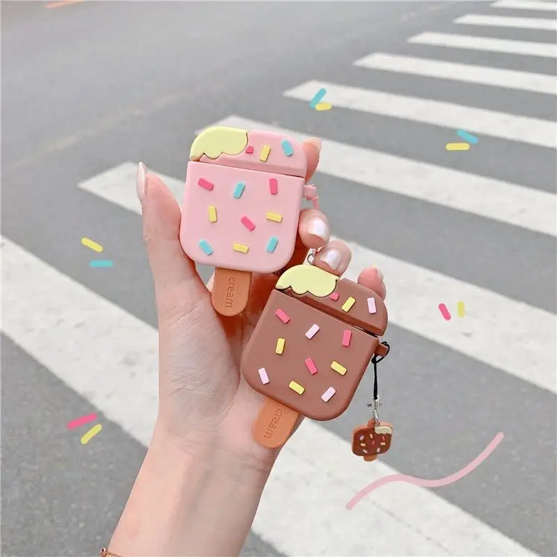 Ice cream for airpods case silicon creative cute for 3d airpod cases keychina for girly airpod case, Silver purple red pink gold black
Ice cream for airpods case silicon creative cute for 3d airpod cases keychina for girly airpod case, Silver purple red pink gold black