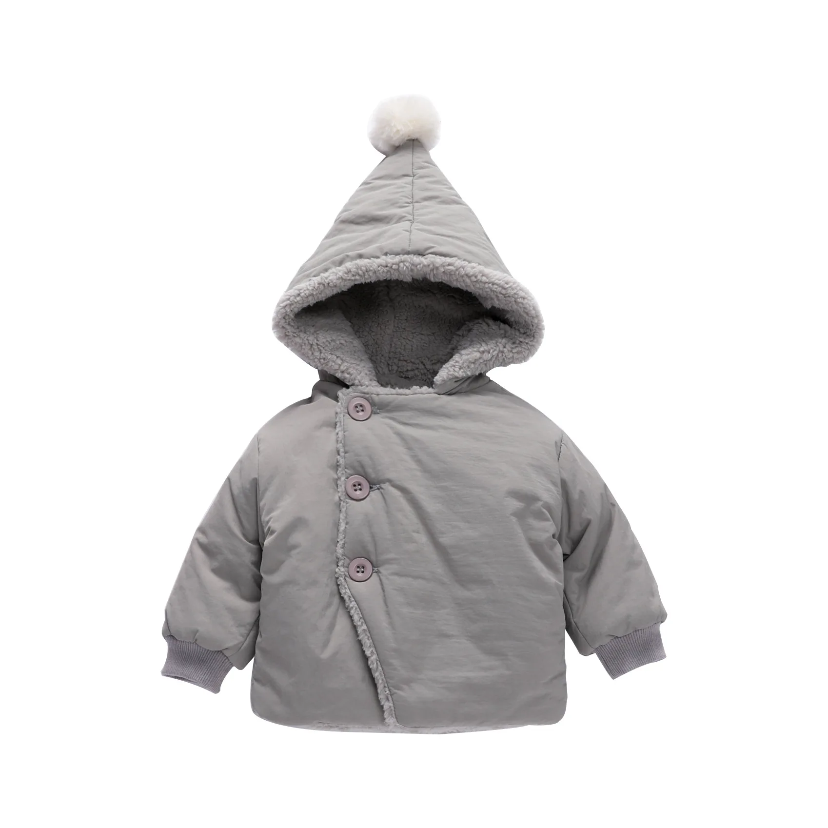 Pure color plus velvet warm baby jacket cute three-dimensional ball long-sleeved hooded baby jacke
Pure color plus velvet warm baby jacket cute three-dimensional ball long-sleeved hooded baby jacke