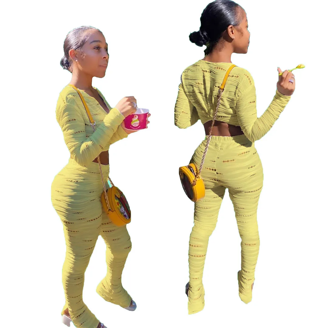 2021 Fashion Trendy Sets Womens Clothing Crop Top Two Piece Set Clothes Long Sleeve women two piece pants set, Picture
2021 Fashion Trendy Sets Womens Clothing Crop Top Two Piece Set Clothes Long Sleeve women two piece pants set, Picture