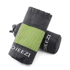 bulk factory supply green microfiber towels sweat towel for runner