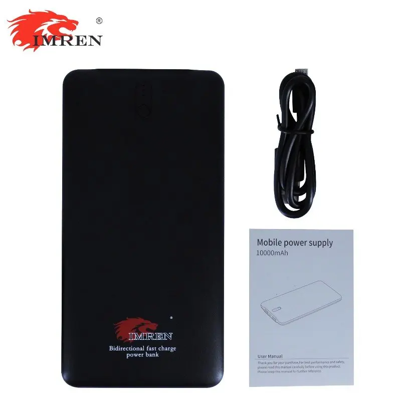 IMREN Custom logo Mobile Power Bank 10000Mah Fast Charging Portable powerbank smart for laptop
IMREN Custom logo Mobile Power Bank 10000Mah Fast Charging Portable powerbank smart for laptop