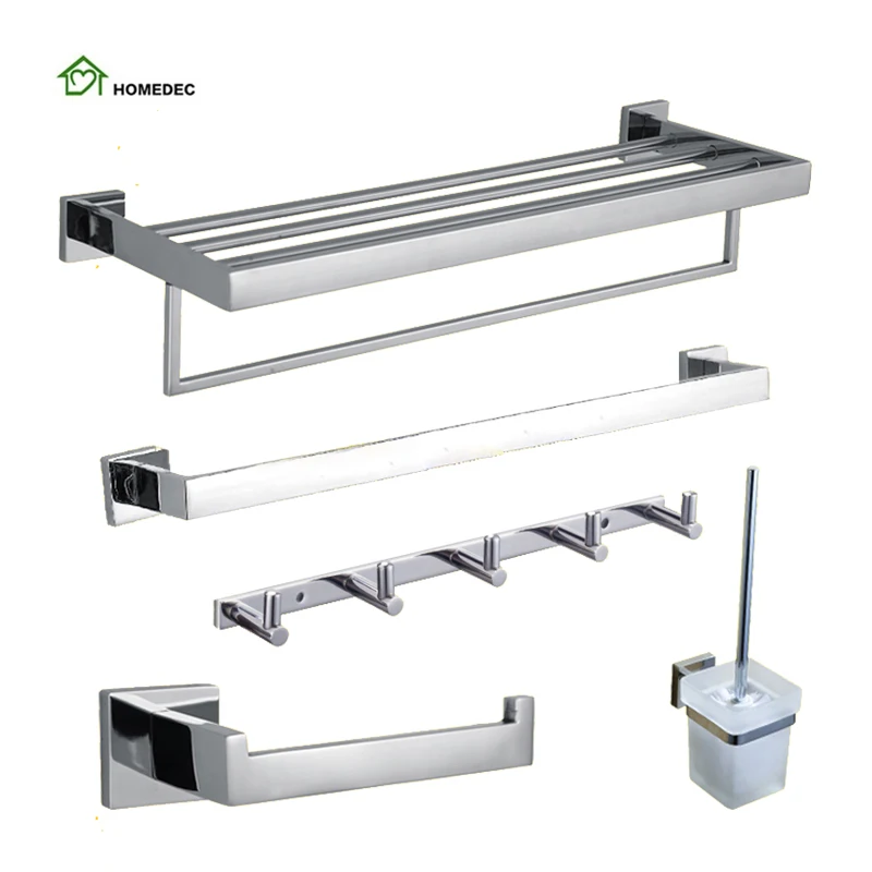 2019 New China Modern Hotel Stainless Steel Simply 5 pcs Bathroom Accessories Set Wall Mount Bath Hardware Sets
2019 New China Modern Hotel Stainless Steel Simply 5 pcs Bathroom Accessories Set Wall Mount Bath Hardware Sets