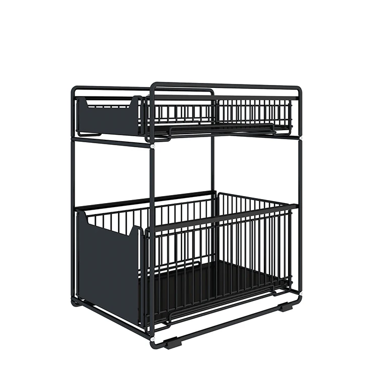 New Style Multifunctional Metal Storage Drawers Organizer Kitchen 2 Tier Under-Sink Storage Basket Rack, White/black
New Style Multifunctional Metal Storage Drawers Organizer Kitchen 2 Tier Under-Sink Storage Basket Rack, White/black