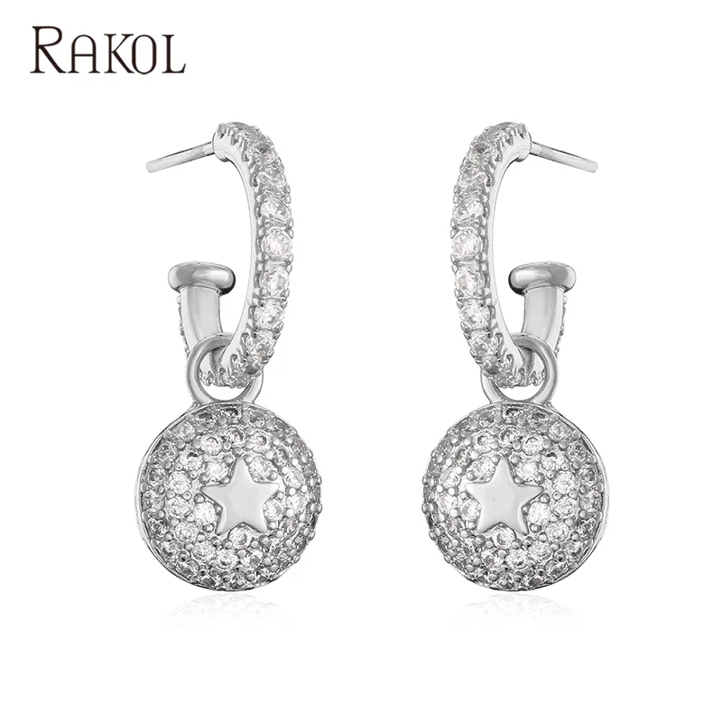 RAKOL EP5138 Fashion accessories full diamond earrings electroplating alloy geometric earrings water drop blue women's earrings, As picture
RAKOL EP5138 Fashion accessories full diamond earrings electroplating alloy geometric earrings water drop blue women's earrings, As picture