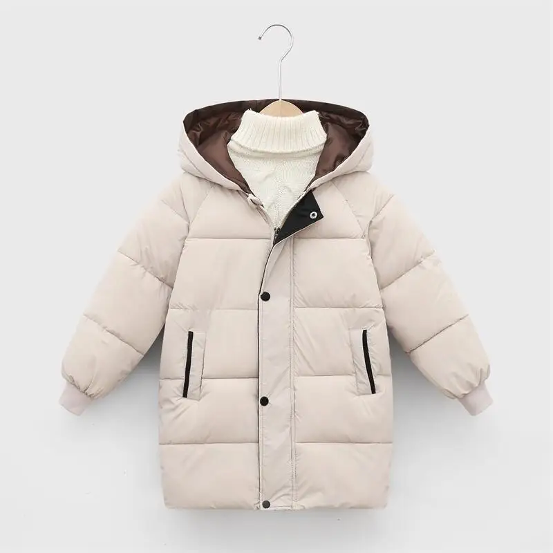 2021 Autumn and Winter New Children's Mid-length Thick Down Cotton Jacket Big boys and Girls Hooded Cotton Coat
2021 Autumn and Winter New Children's Mid-length Thick Down Cotton Jacket Big boys and Girls Hooded Cotton Coat