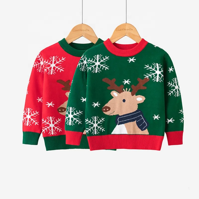 New winter European and American kid's Pullover Christmas knitting baby girl pattern sweater for children's wear clothes
New winter European and American kid's Pullover Christmas knitting baby girl pattern sweater for children's wear clothes