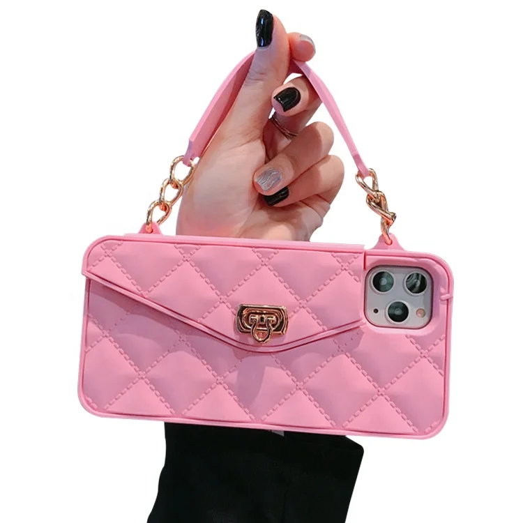 Fashion Soft Silicone Wallet Crossbody Handbag Luxury Phone Case For iPhone 11 12 13 Pro Max, Multiple colors to choose
Fashion Soft Silicone Wallet Crossbody Handbag Luxury Phone Case For iPhone 11 12 13 Pro Max, Multiple colors to choose