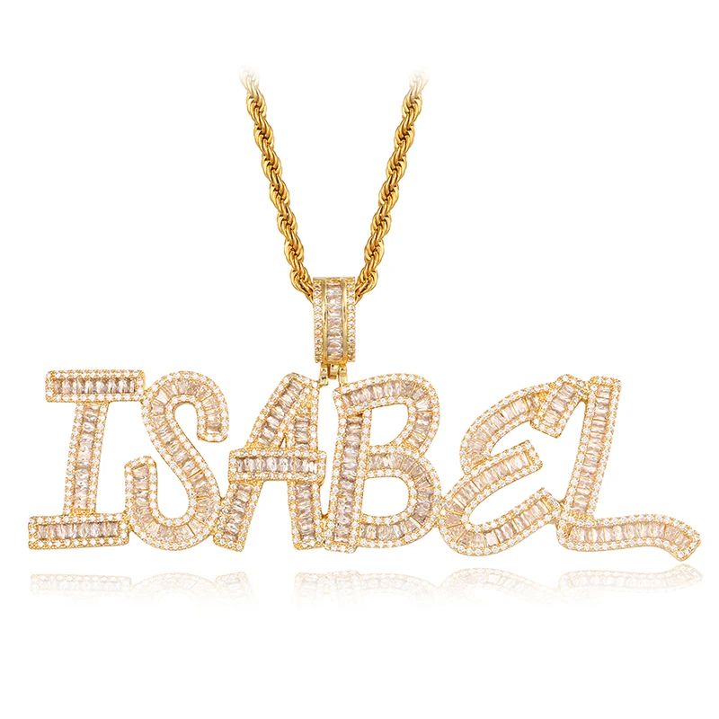 Iced Out Letter Pendant ISABL Gold White Gold Plated Hip Hop Jewelry Bling Full Zircon Pendant Necklace For Men Women, Silver/gold color
Iced Out Letter Pendant ISABL Gold White Gold Plated Hip Hop Jewelry Bling Full Zircon Pendant Necklace For Men Women, Silver/gold color