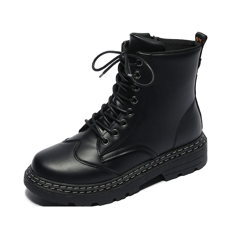 Amazon AliExpress Hot Selling Women's Boots Solid Color Platform Round Toe Laces Women Fashion Boots
Amazon AliExpress Hot Selling Women's Boots Solid Color Platform Round Toe Laces Women Fashion Boots