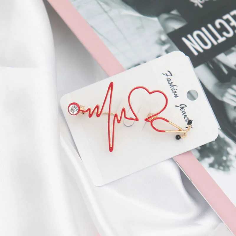 Electrocardiogram heart shape crystal brooch pin pearl rhinestone design brooches luxury for couple women lady girls gift, As shown in picture
Electrocardiogram heart shape crystal brooch pin pearl rhinestone design brooches luxury for couple women lady girls gift, As shown in picture