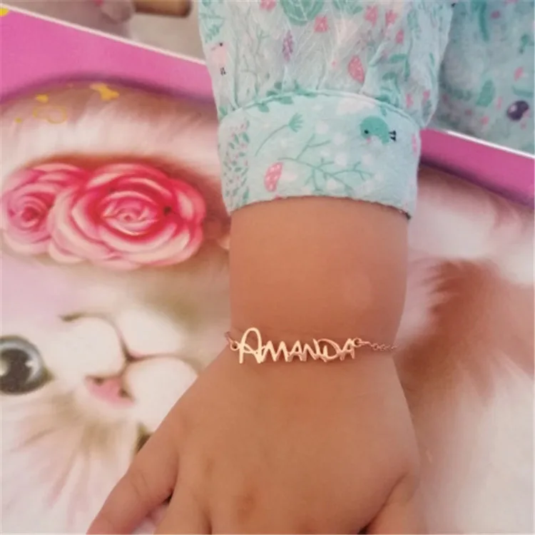 Ins Style Jewelry Stainless Steel Adjustable Children's Bracelet Custom Baby Name Bracelet, Picture shows
Ins Style Jewelry Stainless Steel Adjustable Children's Bracelet Custom Baby Name Bracelet, Picture shows