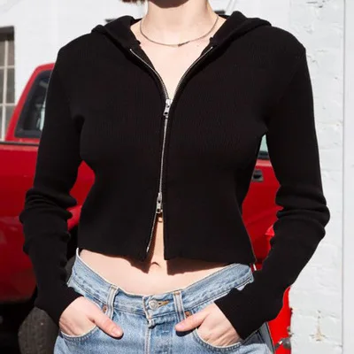 Sweatshirt Stylish Short Hoodies For Teens Zipper Long Sleeve Women Fashion Solid Color Sport Sweatshirt Female Cotton Clothing 
Sweatshirt Stylish Short Hoodies For Teens Zipper Long Sleeve Women Fashion Solid Color Sport Sweatshirt Female Cotton Clothing
