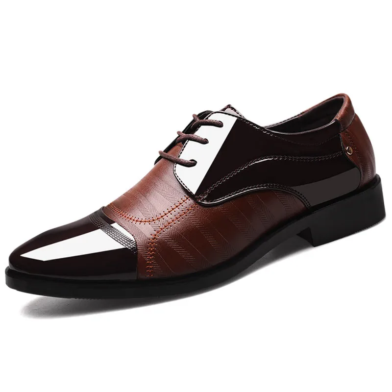 New Large Size Pointed Toe Fashion Casual Business Suit Shoes Men Dress Leather Formal Shoes, Black brown
New Large Size Pointed Toe Fashion Casual Business Suit Shoes Men Dress Leather Formal Shoes, Black brown