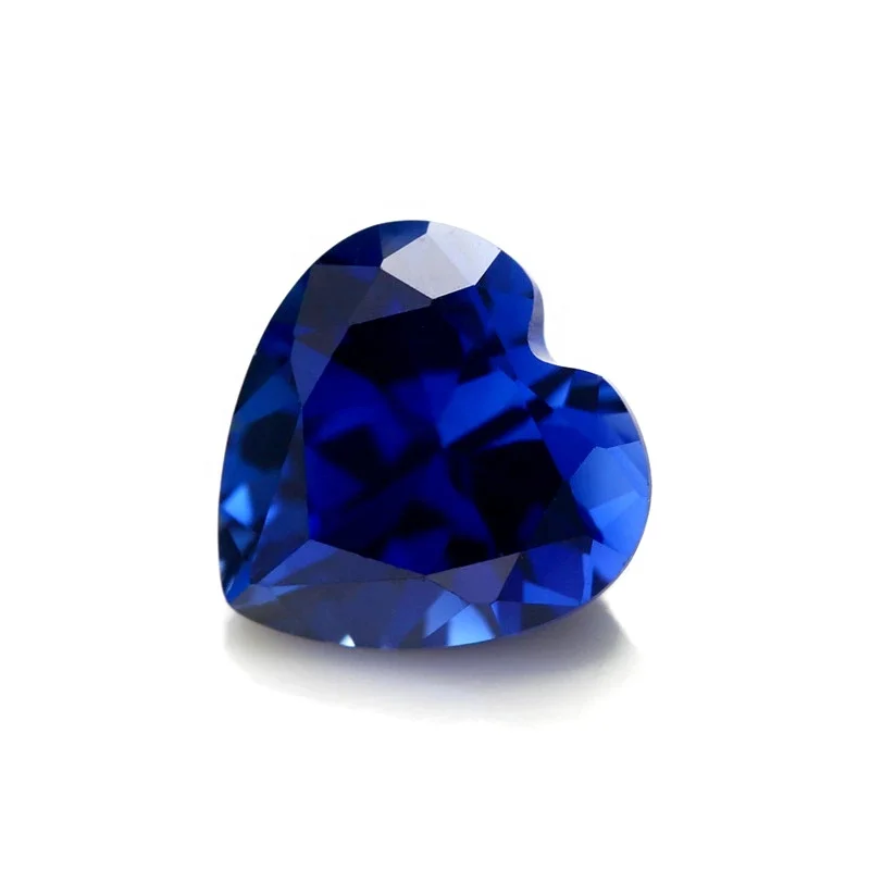 Factory Direct top quality lab grown royal blue sapphire loose gemstone heart cut faceted natural blue
Factory Direct top quality lab grown royal blue sapphire loose gemstone heart cut faceted natural blue