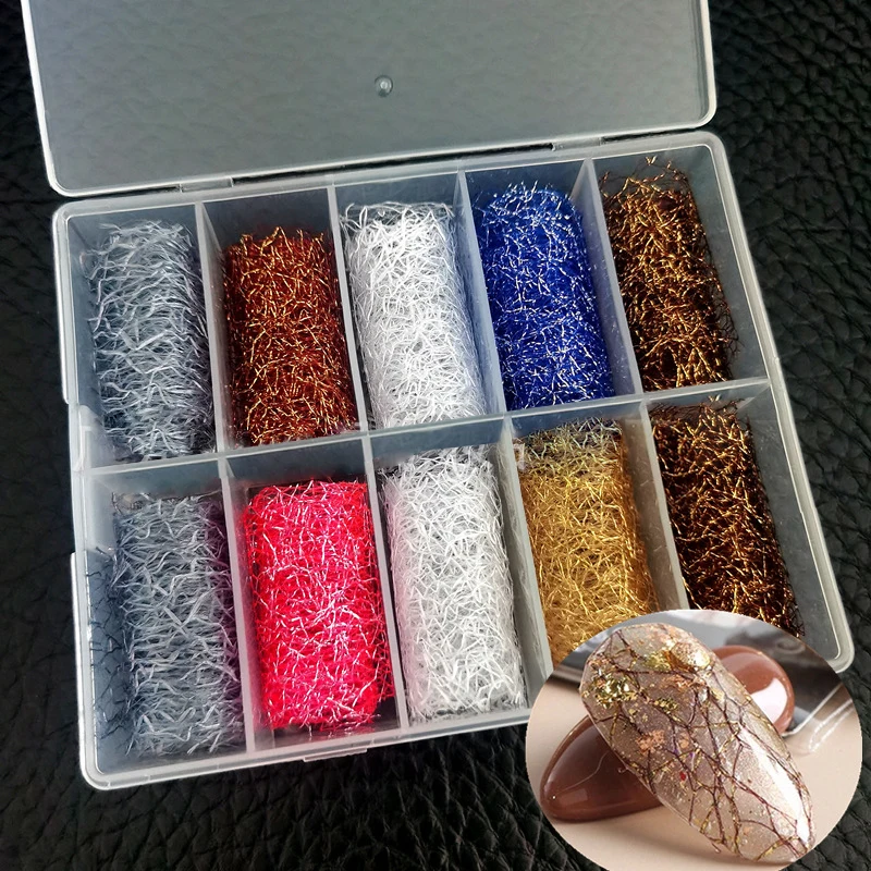 New 4*100 cm Fall Autumn Black Rose Silver Gold Foil Thread Metalic Line Nail Art For Nails
New 4*100 cm Fall Autumn Black Rose Silver Gold Foil Thread Metalic Line Nail Art For Nails
