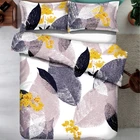 Colorful printed brushed microfiber 1800 duvet bed sheet bedding set with comforter