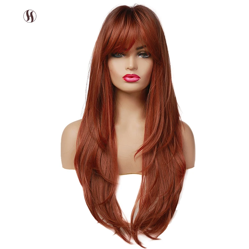 Wholesale Synthetic Orange Red Wig Heat Resistant Fibre synthetic Long Straight Wigs for Women
Wholesale Synthetic Orange Red Wig Heat Resistant Fibre synthetic Long Straight Wigs for Women