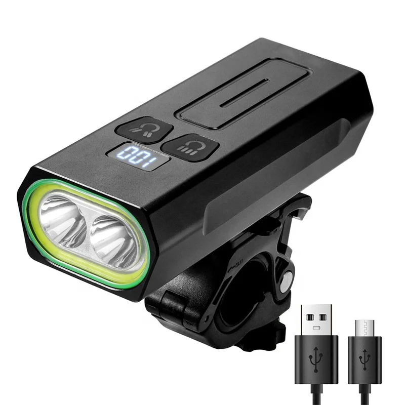 REYGEAK Bike Light Aluminum Alloy Waterproof Smart USB Rechargeable Cycling Flashlight Front Bicycle Lights LED Glare Headlight, Black
REYGEAK Bike Light Aluminum Alloy Waterproof Smart USB Rechargeable Cycling Flashlight Front Bicycle Lights LED Glare Headlight, Black