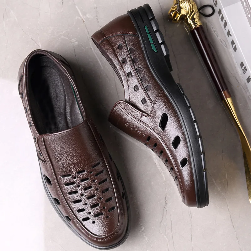 Wholesales shoes handmade shoes men genuine leather cheaper price slip on sandals men Anti-slip Rubber sole sandals for men, Brown
Wholesales shoes handmade shoes men genuine leather cheaper price slip on sandals men Anti-slip Rubber sole sandals for men, Brown