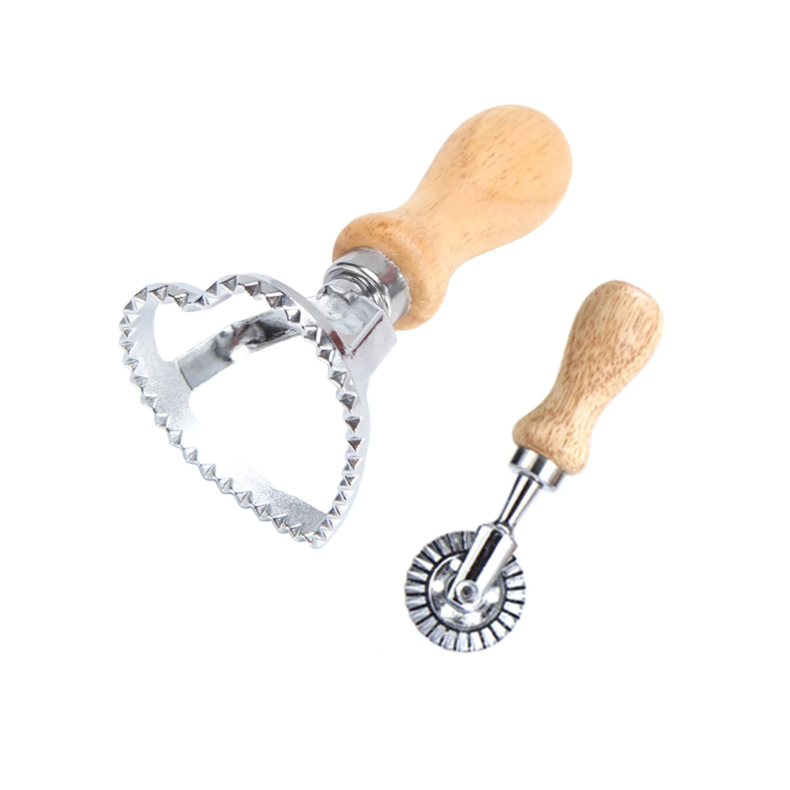 2PCS Kitchen Cookie Mold Biscuit Dough Cutting Mold Handle Heart Shape Cutting Wheel Roller Wrapper Making Tool, Log color
2PCS Kitchen Cookie Mold Biscuit Dough Cutting Mold Handle Heart Shape Cutting Wheel Roller Wrapper Making Tool, Log color