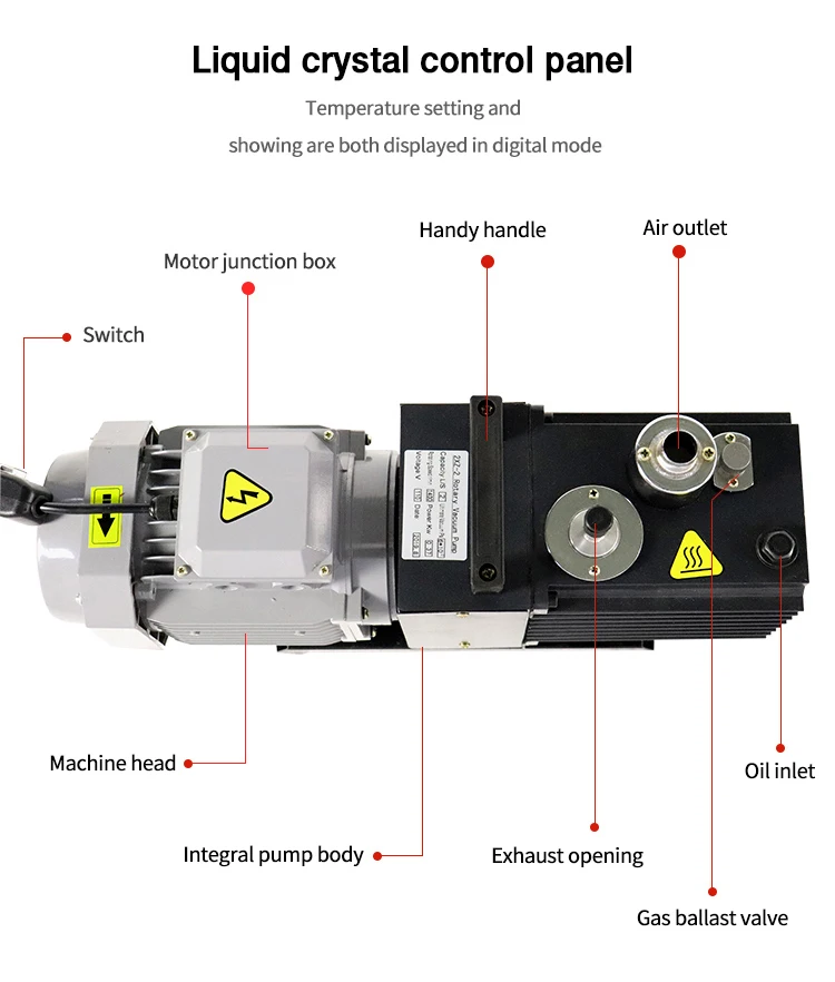 Hydraulic Molecular Mechanical Rotary Vane Vacuum Pump