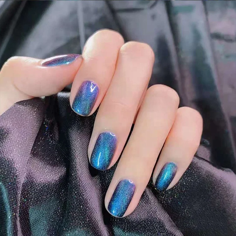Short Color Changing Nail Stickers Classic Cat Eye 24 Pieces Nail Sticker, Picture
Short Color Changing Nail Stickers Classic Cat Eye 24 Pieces Nail Sticker, Picture