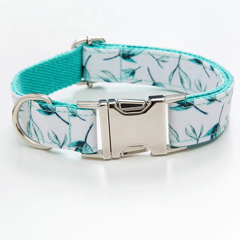 Modern designers leaves printing eco friendly white color 5 sizes adjustable beautiful dog personalized luxury pet collar
Modern designers leaves printing eco friendly white color 5 sizes adjustable beautiful dog personalized luxury pet collar