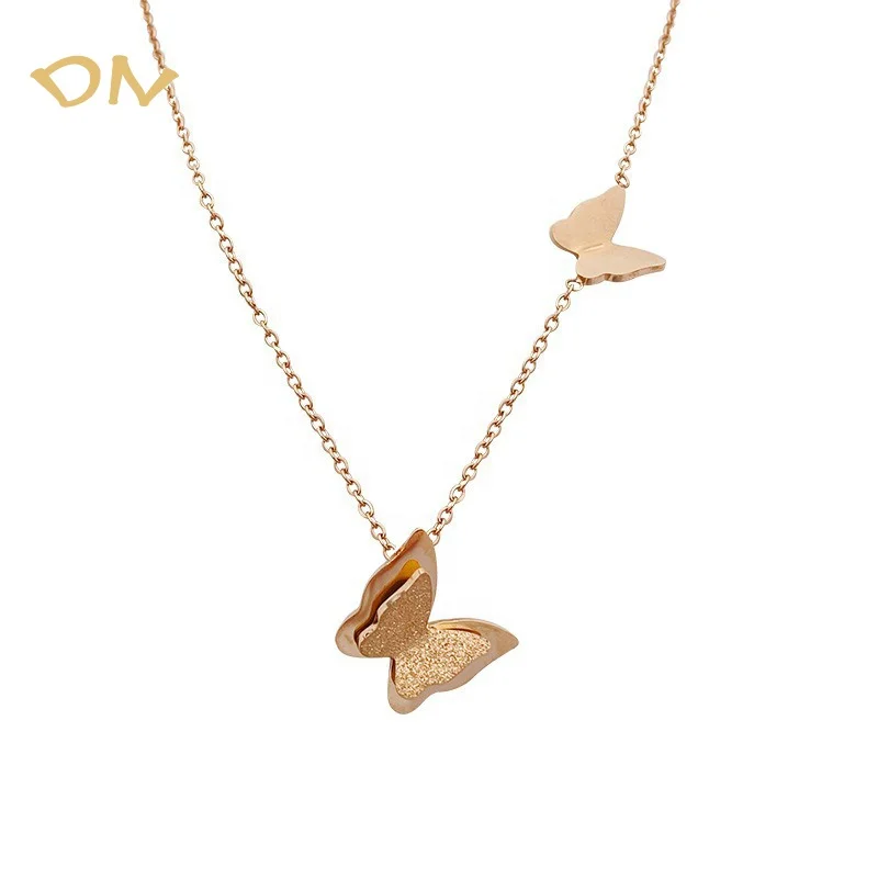 Dina Popular Stainless Steel Rose Gold PVD Plated Pink Butterfly Charm Necklace Women Jewelry Accessories, Silver,rose gold
Dina Popular Stainless Steel Rose Gold PVD Plated Pink Butterfly Charm Necklace Women Jewelry Accessories, Silver,rose gold