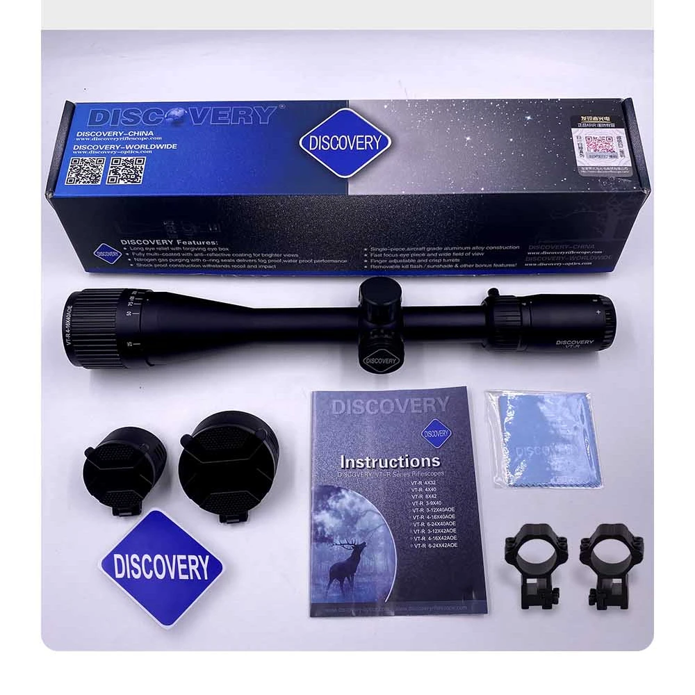 

Discovery Scope VT-R 3-12x40 AOE Guns and Weapons Army Scopes & Accessories Adjustable Objective Riflescope