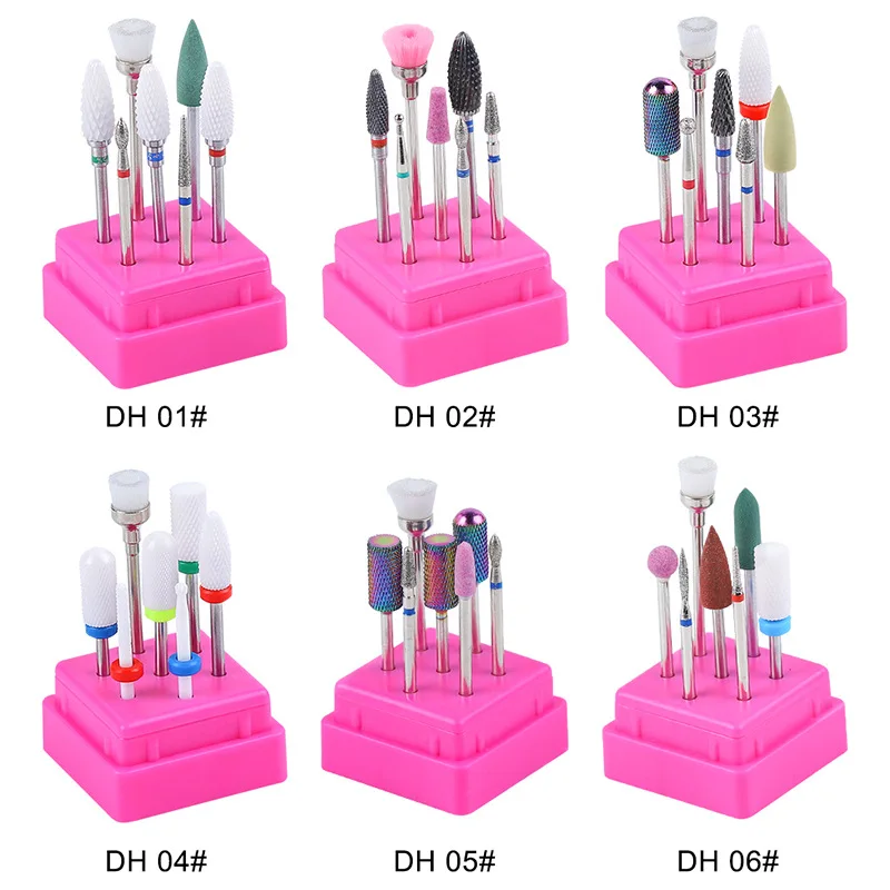High quality wholesale diamond acrylic nail carbide drill bit with holder, Customized
High quality wholesale diamond acrylic nail carbide drill bit with holder, Customized