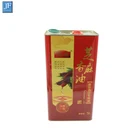 5L empty square sesame cooking oil packaging tin can