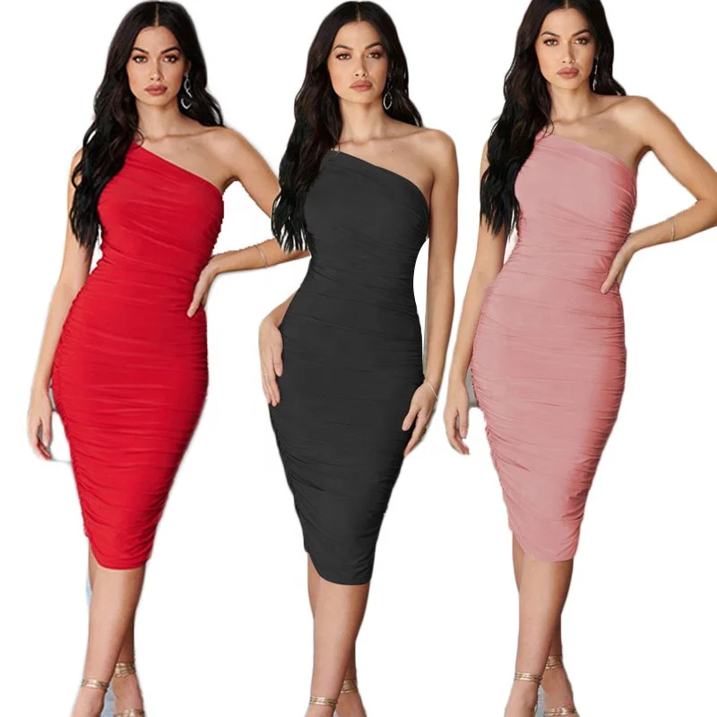 LANOZY 2022 Elegant Fashion Sleeveless One Shoulder Party Ladies Dress Sexy Summer Evening Casual Wrap Hip Midi Dresses Women, 3 colors
LANOZY 2022 Elegant Fashion Sleeveless One Shoulder Party Ladies Dress Sexy Summer Evening Casual Wrap Hip Midi Dresses Women, 3 colors