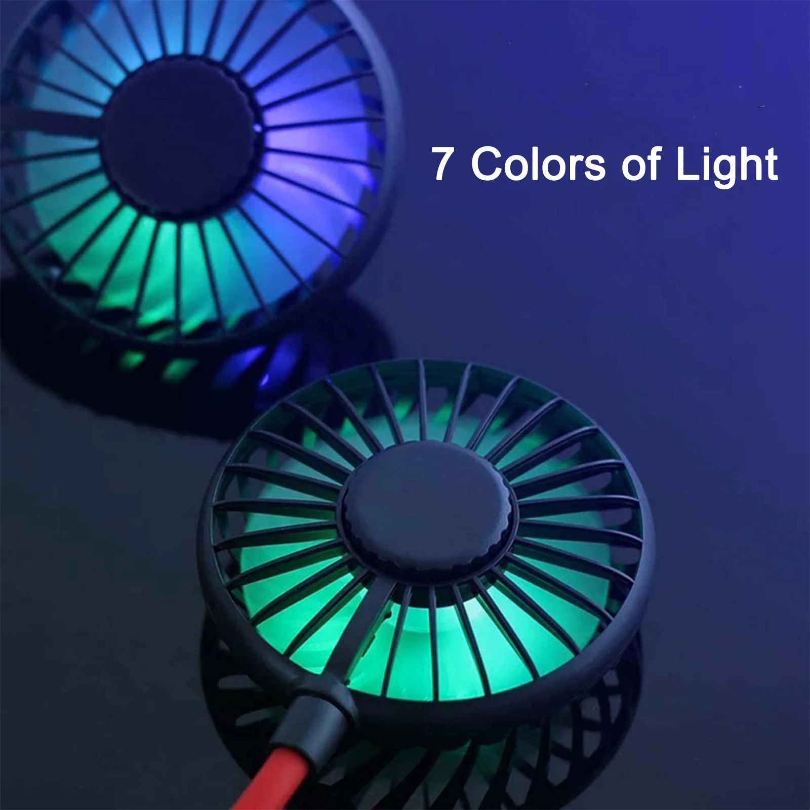 Wearable Aromatherapy Mini Portable 7 Small Blades 7 LED Colors Sport Camp Home Outdoor Hand Free Neck Fan
Wearable Aromatherapy Mini Portable 7 Small Blades 7 LED Colors Sport Camp Home Outdoor Hand Free Neck Fan