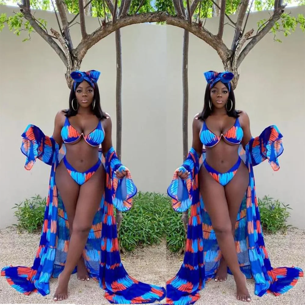 Wholesale 2021 summer new trendy floral bikini cover 3 piece swimsuit beachwear set for women, Photos show
Wholesale 2021 summer new trendy floral bikini cover 3 piece swimsuit beachwear set for women, Photos show