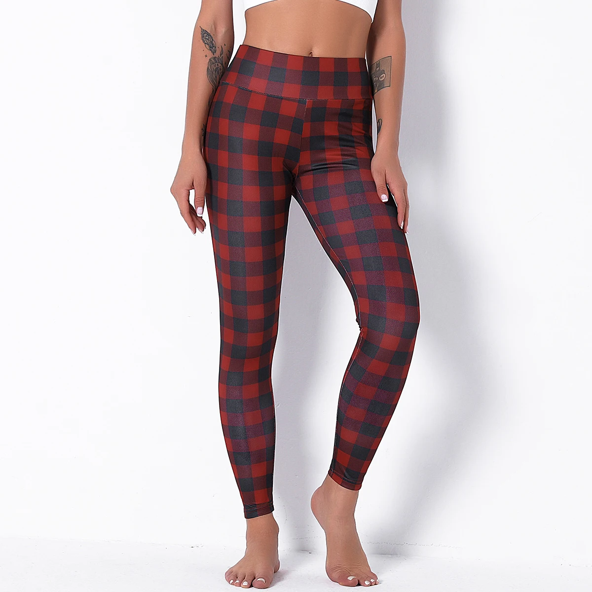 Christmas Printing Grid High Waist Family Yoga Workout Tight Pants Gym Sports Fitness Leggings For Women
Christmas Printing Grid High Waist Family Yoga Workout Tight Pants Gym Sports Fitness Leggings For Women