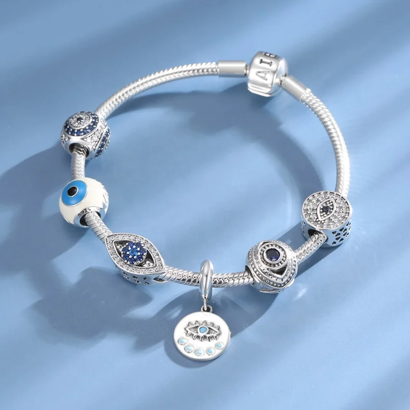 Real 925 sterling silver Blue and Clear CZ Around shape Beads Fit Charm Bracelets Jewelry Making Woman Accessories Gift Party
Real 925 sterling silver Blue and Clear CZ Around shape Beads Fit Charm Bracelets Jewelry Making Woman Accessories Gift Party