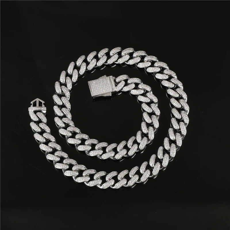 Hip Hop 14MM Heavy Cuban Link Chains Bling Iced Out CZ Setting AAA+ Cubic Zirconia Necklace For Men Women Jewelry
Hip Hop 14MM Heavy Cuban Link Chains Bling Iced Out CZ Setting AAA+ Cubic Zirconia Necklace For Men Women Jewelry