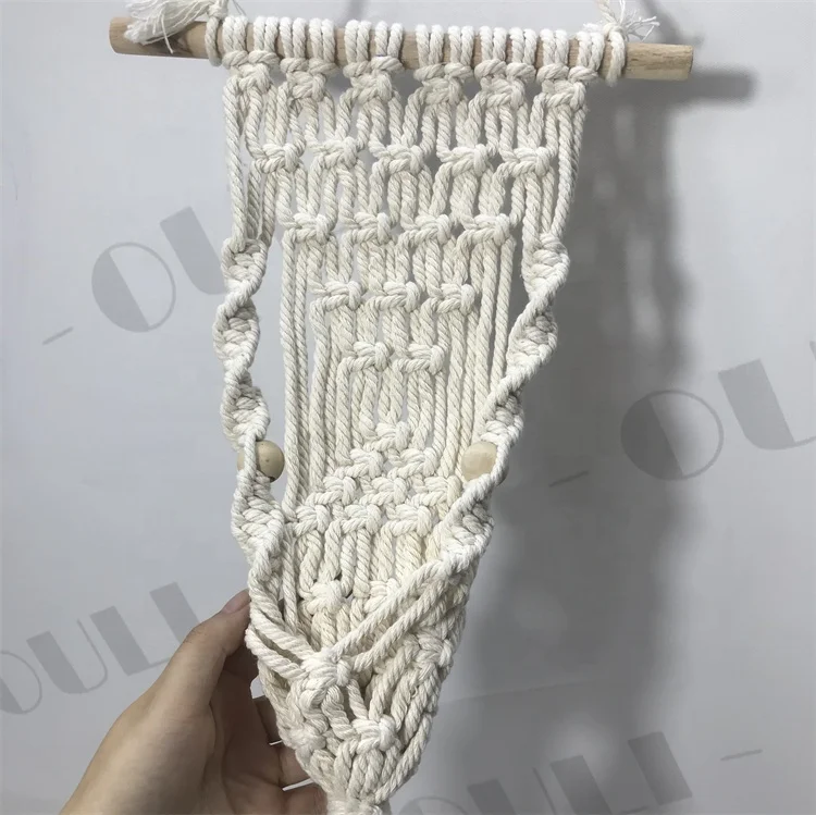 I-1110 Wall-mounted cotton rope Woven hanging basket boho decor for handmade, Light brown
I-1110 Wall-mounted cotton rope Woven hanging basket boho decor for handmade, Light brown